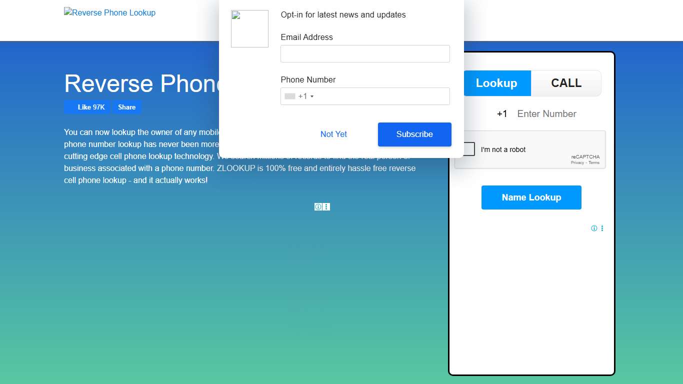 Reverse Phone Number Lookup Phone Number Search ZLOOKUP
